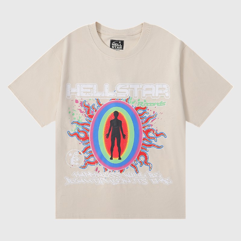 96d8747e-Photoroom-10.jpg Hellstar Records T-Shirt Beige - Image 1