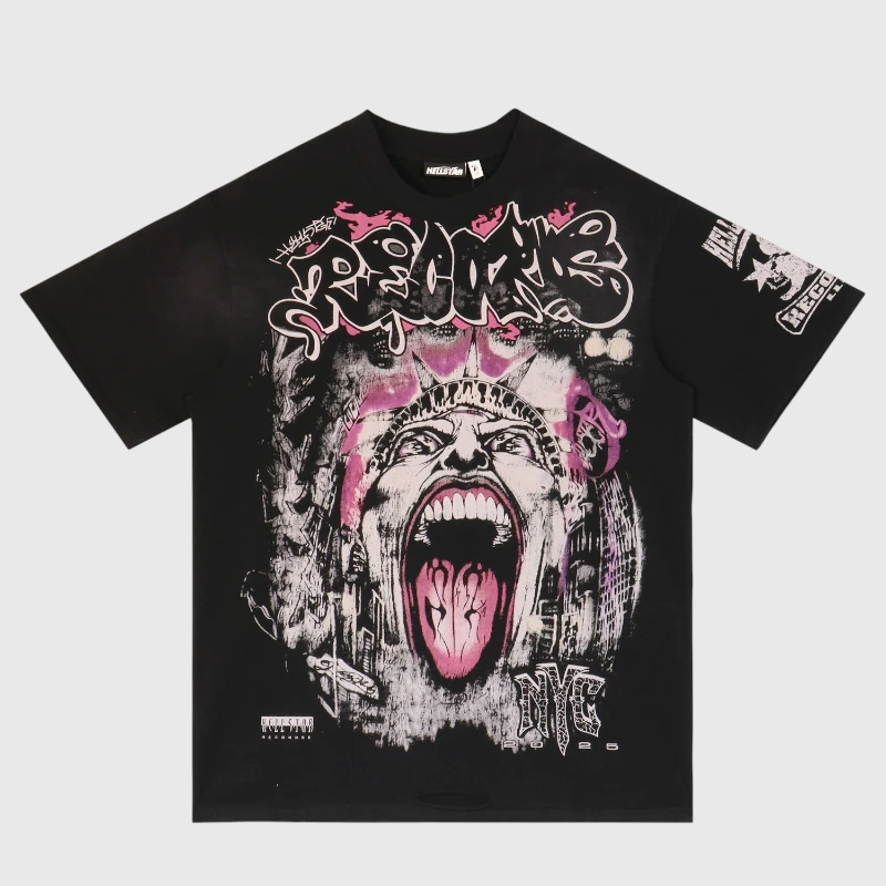 9b833bf7-2.webp Hellstar Records Black T-Shirt - Image 1