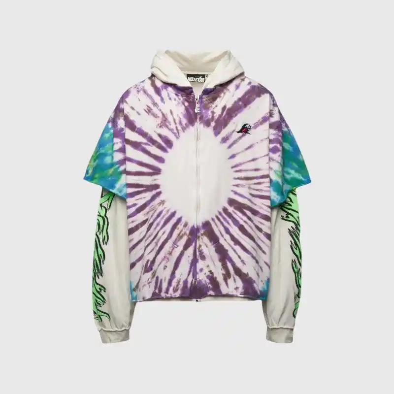 HSCXZIP01-MUL_1-Photoroom.webp Hellstar tie-dye hoodie - Image 1