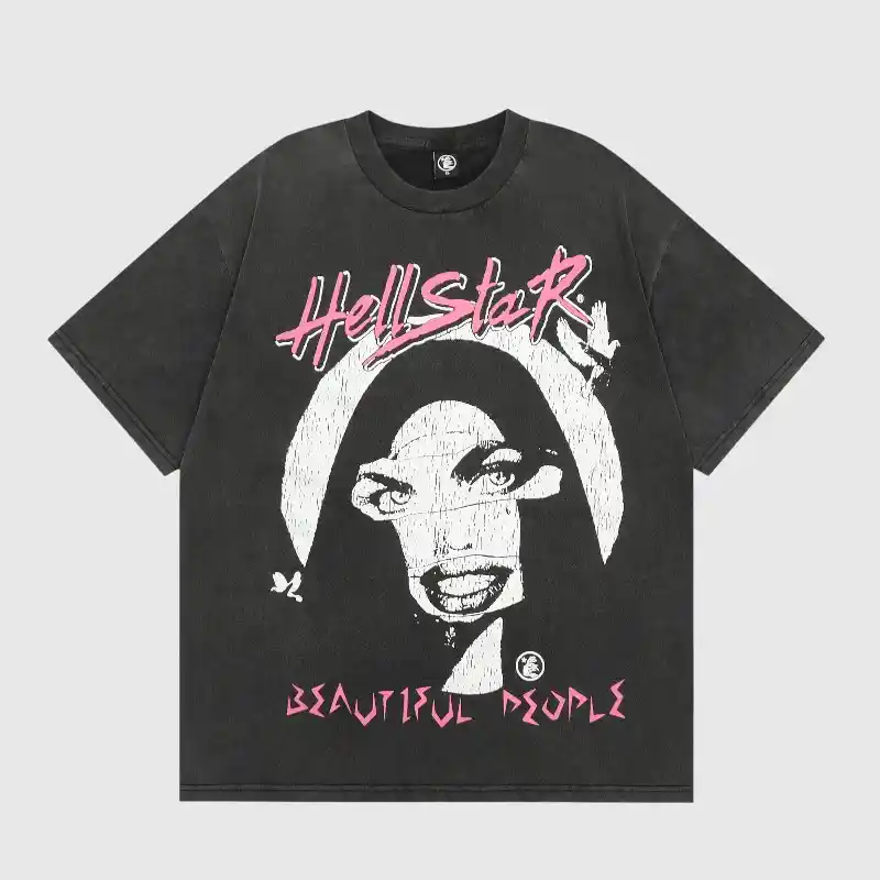 Hellstar-Beautiful-People-T-Shirt-front-view.webp Hellstar Beautiful People T- Shirt - Image 1