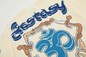 Hellstar Studios Yoga T-Shirt Beige - Image 4