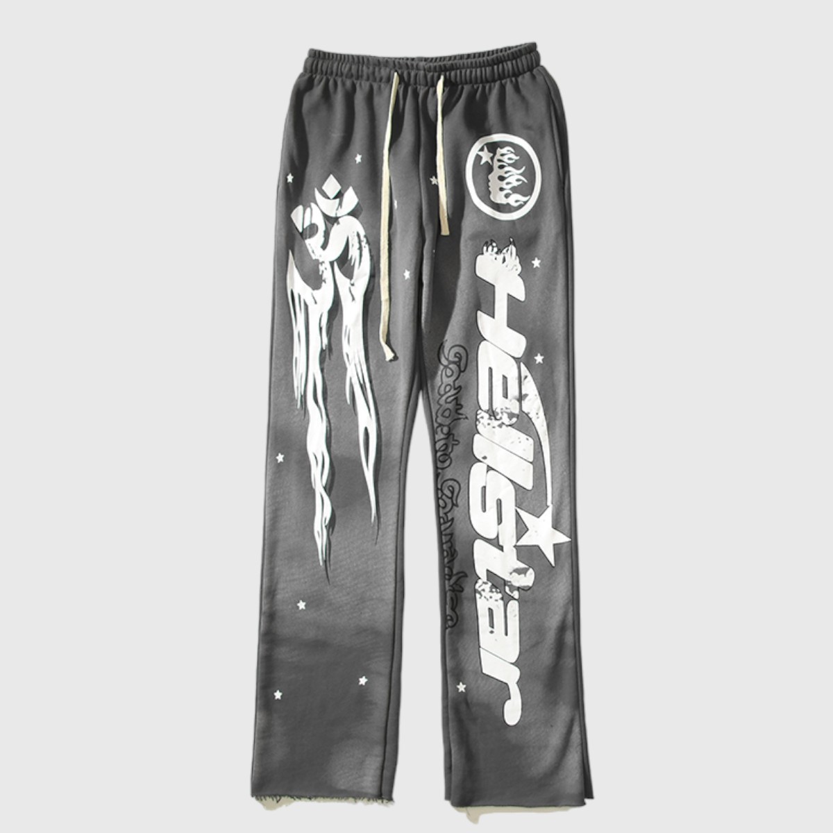 b16d9572-Photoroom-2.jpg Hellstar Studios Racer Flare Sweatpants Jet Black - Image 1