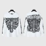 Hellstar Skeleton Long Sleeve Shirt 'White' - Image 4