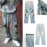 Hellstar Studios Flame Grey Sweatpants - Image 10