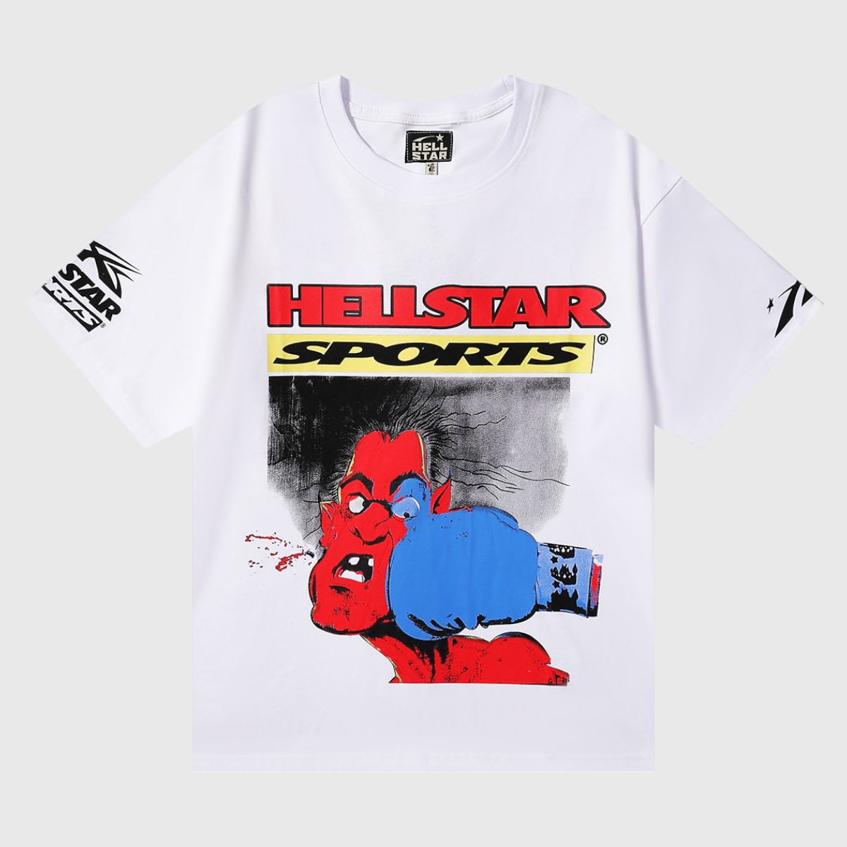 ff70a1b7-Photoroom-2.jpg Hellstar Knock Out T-Shirt White - Image 1