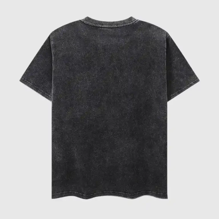 Back view of the Hellstar Amethyst T-Shirt, a 100% cotton unisex vintage washed graphic tee made in Los Angeles.