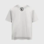 Back view of the white Hellstar box logo graphic t-shirt made from premium 100% cotton for a comfortable fit.