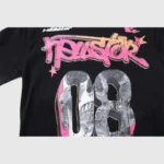 Hellstar Capsule 08 T-Shirt in black featuring a vintage washed graphic screen print design on 100% premium cotton.