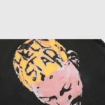 Hellstar Dennis Rodman oversized black t-shirt featuring a vibrant graffiti graphic print on premium cotton fabric