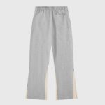 Rear view of the Hellstar Enlightenment grey sweatpants showing the elastic waistband and single back pocket.