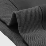 A close-up look at the premium ribbed fabric detailing on the Hellstar Future Flame designer streetwear hoodie.