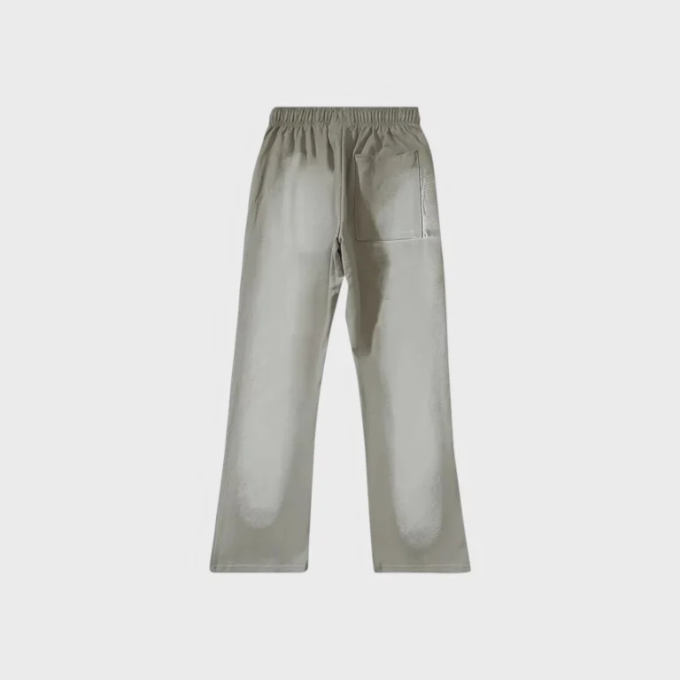 Hellstar Future Flame Sweatpants in a vintage washed grey finish with a comfortable elastic waist and back pocket.
