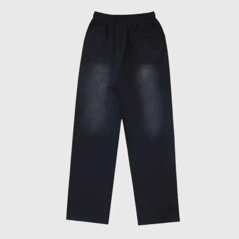 Black Hellstar Graffiti sweatpants featuring a relaxed fit, soft premium cotton blend fabric, and a comfortable waistband.