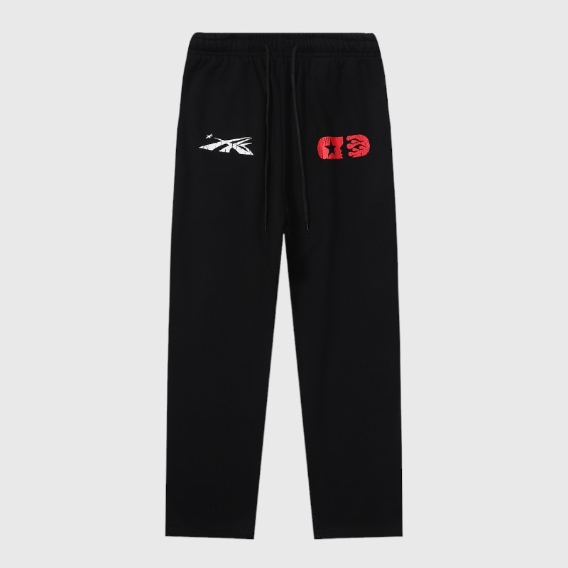 Hellstar If You Dont Like Us Beat Us Black Sweatpant Hellstar If You Don't Like Us Beat Us Black Sweatpants featuring a drawstring waist and bold graphic screen prints.
