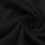 Close up shot showcasing the premium soft cotton fabric texture of the black Hellstar Inner Peace T-Shirt design.