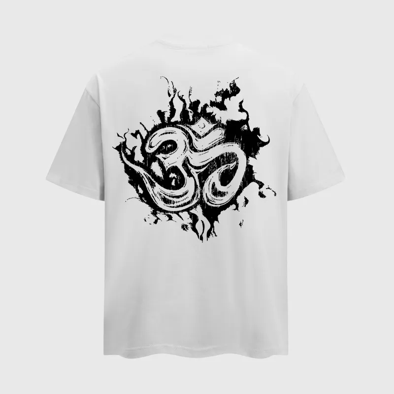 The white Hellstar Inner Peace T-shirt features a distinctive black graphic print on the back in a classic cotton fit.