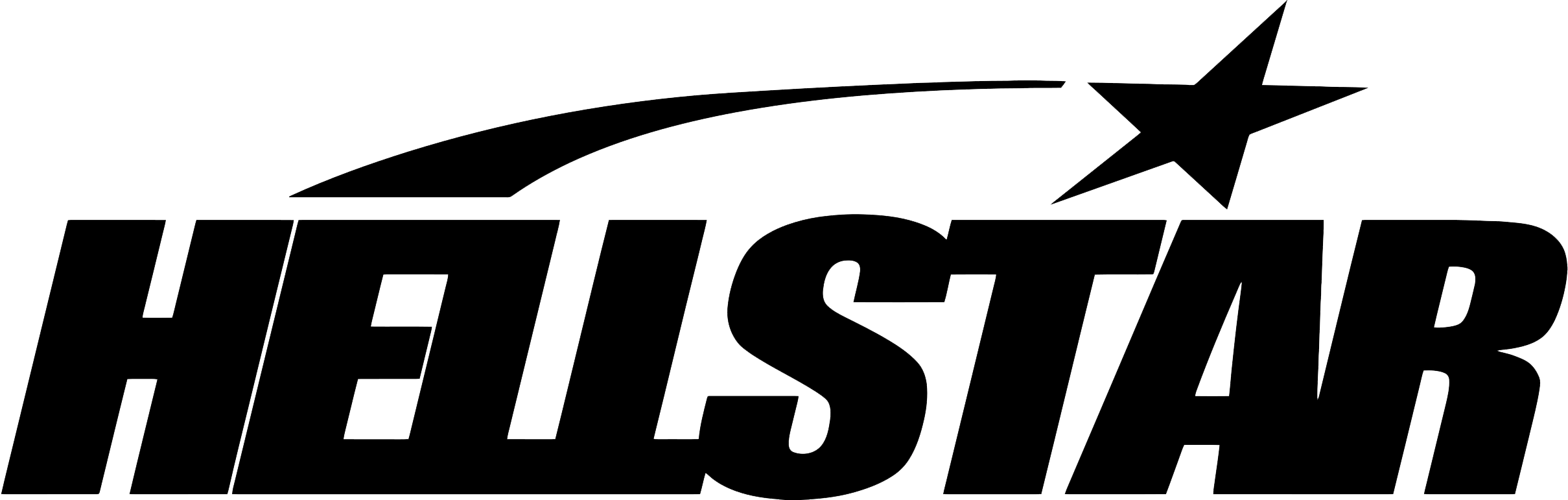 The official Hellstar clothing brand logo featuring stylized black typography and a graphic star design element.