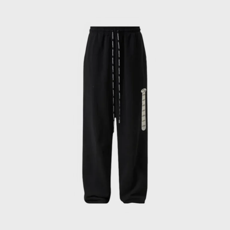 Black Hellstar Marathon sweatpants made from ultra-plush heavyweight fleece with a relaxed athletic fit and drawstring.