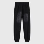 Black Hellstar No Guts No Glory sweatpants made from heavyweight fleece with a relaxed fit and drawstring waist.