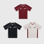 Hellstar collection of printed sports T-shirts in red, black, and cream featuring performance-driven graphic prints.