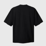 Back view of the Hellstar skeleton graphic t-shirt in premium black cotton streetwear style for men and women.
