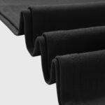 High-quality black cotton fabric detail for the Hellstar Skeleton Graphic T-shirt featuring premium soft texture.