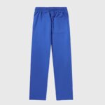 Hellstar Sports Gel blue sweatpants with an elastic waistband and a single back pocket on a plain background.