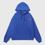 Premium Hellstar Sports Gel Hoodie in vibrant blue featuring a relaxed fit, signature logo, and quality fleece.