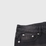 Hellstar Sports Star black denim jeans featuring signature pocket detail and premium cotton construction for streetwear