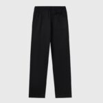 Back view of the premium Hellstar Sports black sweatpants featuring a relaxed streetwear fit and a rear patch pocket.