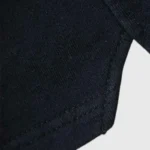 Close-up view of the premium black cotton fabric used in the Hellstar Studio Print Logo shorts collection.