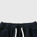 Black Hellstar Studio print logo shorts featuring a comfortable elastic drawstring waistband for a versatile fit.