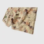 Hellstar Studios Bermuda War Shorts featuring a unique desert camo map print with side cargo pockets and logo badge.