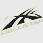 Close-up graphic of the Hellstar Studios Flame Grey logo with a distressed vintage effect on a grey background.
