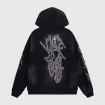 Hellstar Studios Path To Paradise black hoodie with unique back graphic for a premium urban streetwear look