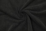 Close-up view of the soft black fabric texture used for the Hellstar Studios Rage T-shirt design and construction.