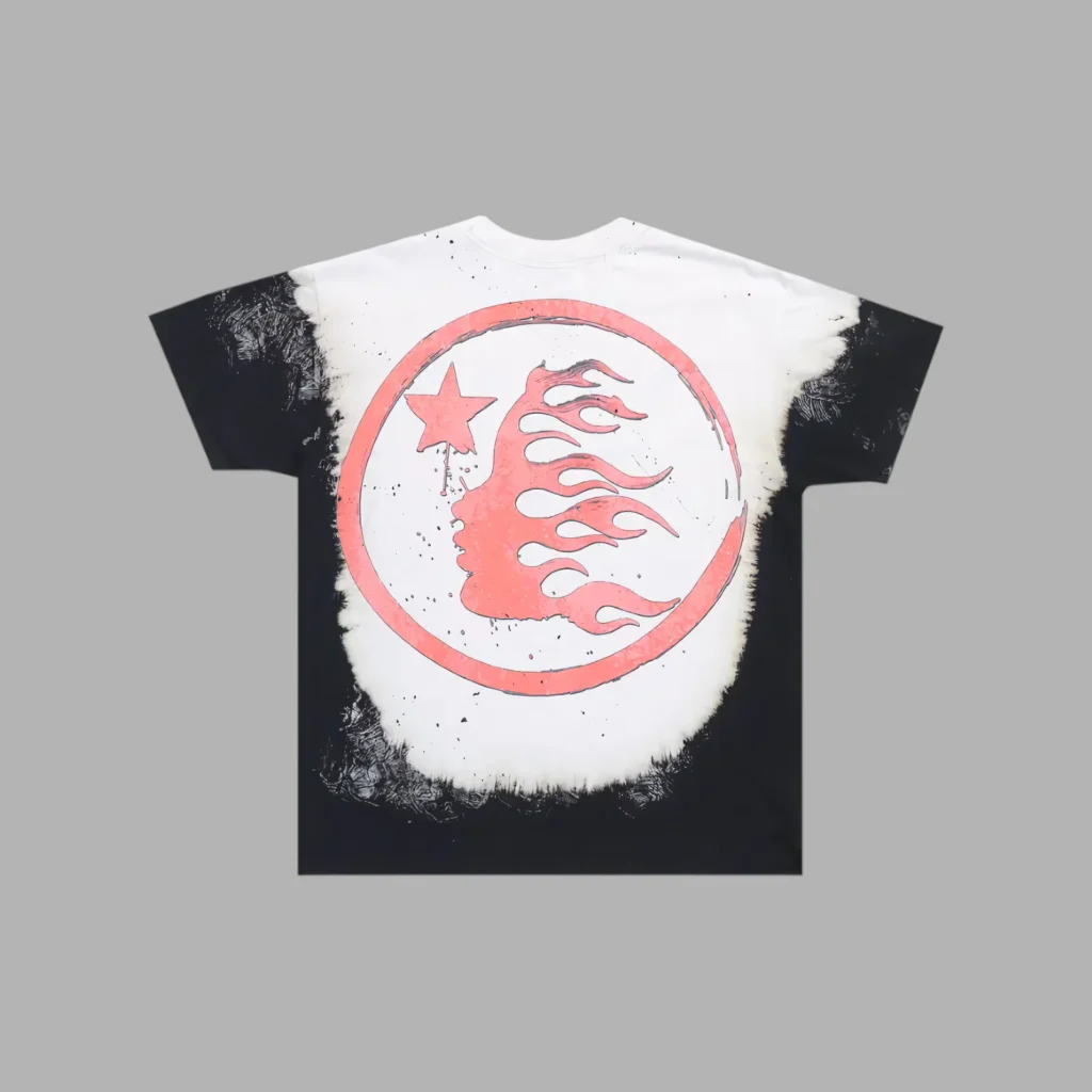 Hellstar The Cleanse Of Sin City black and white premium heavyweight streetwear T-shirt with graphic print design.