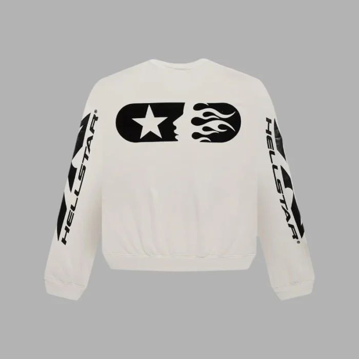 Hellstar Sports Crewneck White Sweater - Image 2