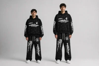 Hellstar hoodie fit guide for shorter and taller body types